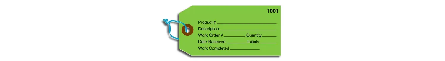 Custom Tags on 10 Point Tag Stock - Horizontal