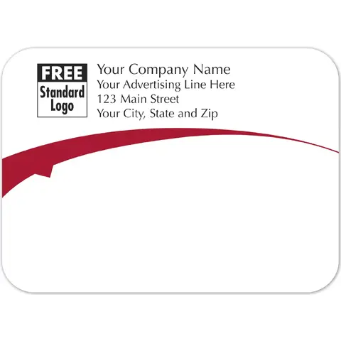 Custom Mailing Labels Printed in Black Ink
