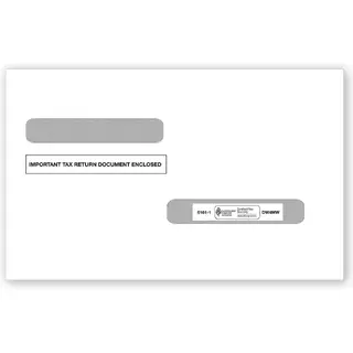 4-Up W-2 & 1099-R Tax Envelopes - Double Window 