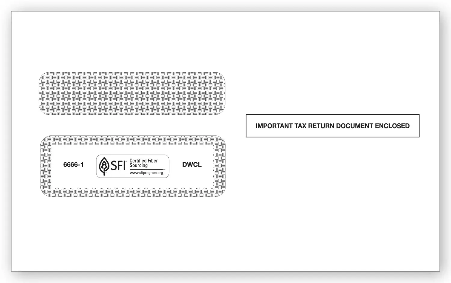 W-2 Tax Envelopes - Double-Window 