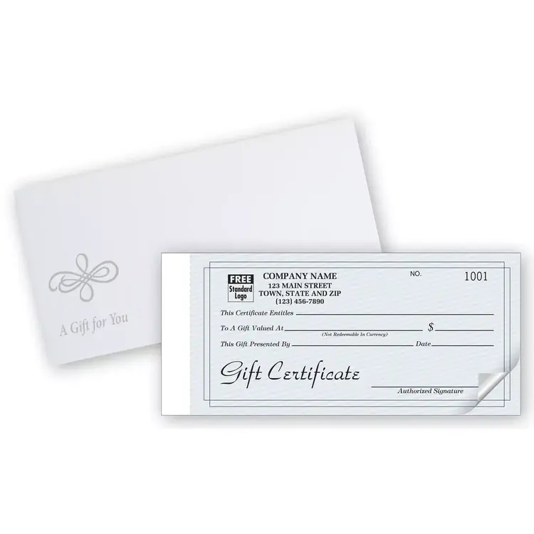 Contemporary Snapset Gift Certificates