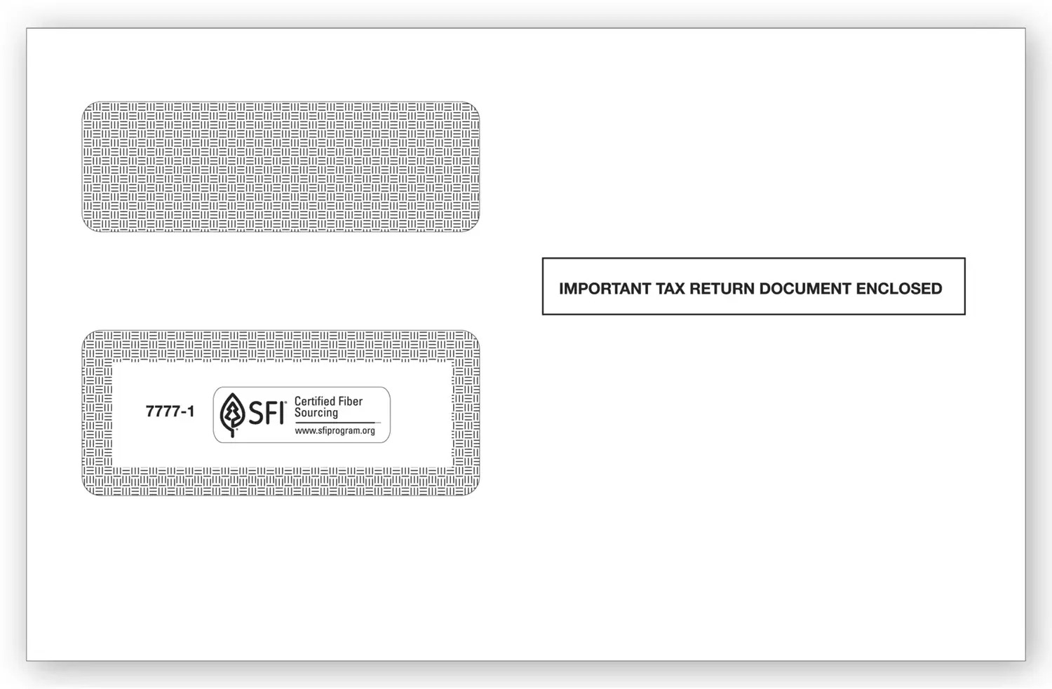 1099 Tax Form Envelopes - Double-Window