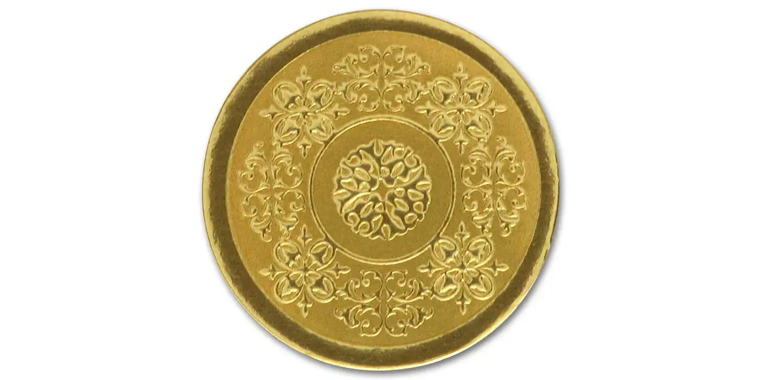 H1113, Holiday Envelope Seals - Gold Foil Seals
