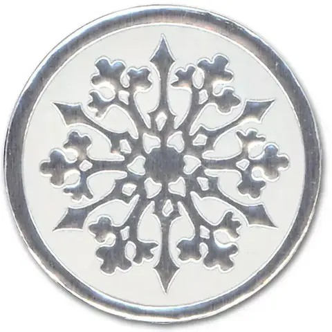H1126, Holiday Envelope Seals - Silver Foil Seals
