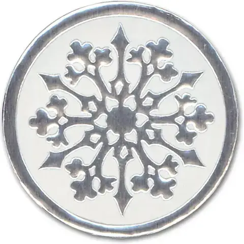 H1126, Holiday Envelope Seals - Silver Foil Seals