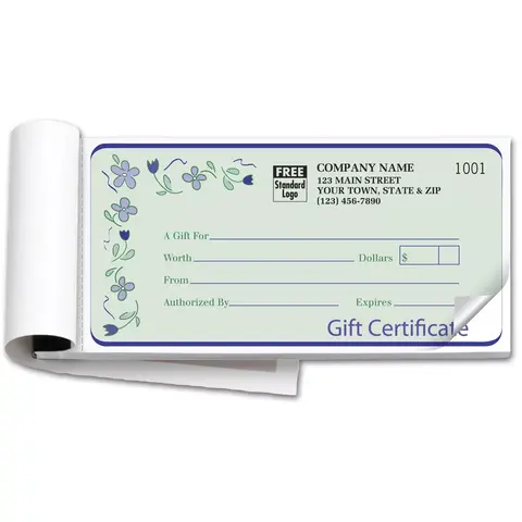 Gift Certificate Books, Spring Bouquet