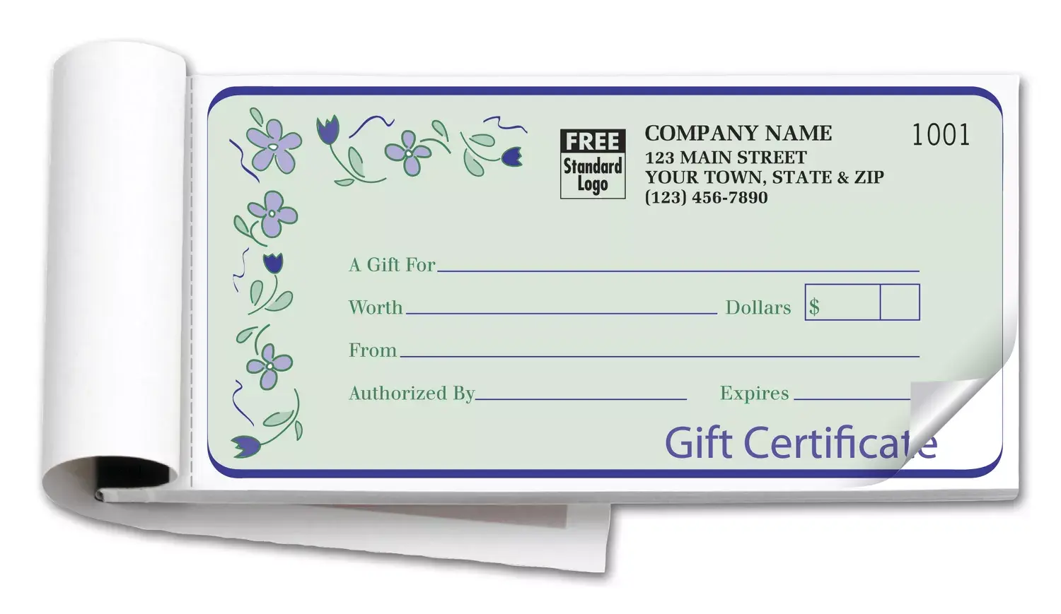 Gift Certificate Books, Spring Bouquet