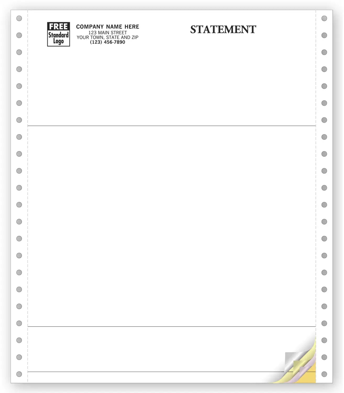 Continuous Multipurpose Form, 3-Part