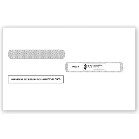 W-2 Tax Envelopes - Double-Window 