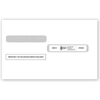 W-2 Tax Envelopes - Double-Window, Self-Seal