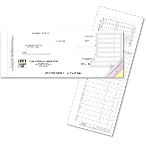 Deposit Ticket Books - Quick Entry