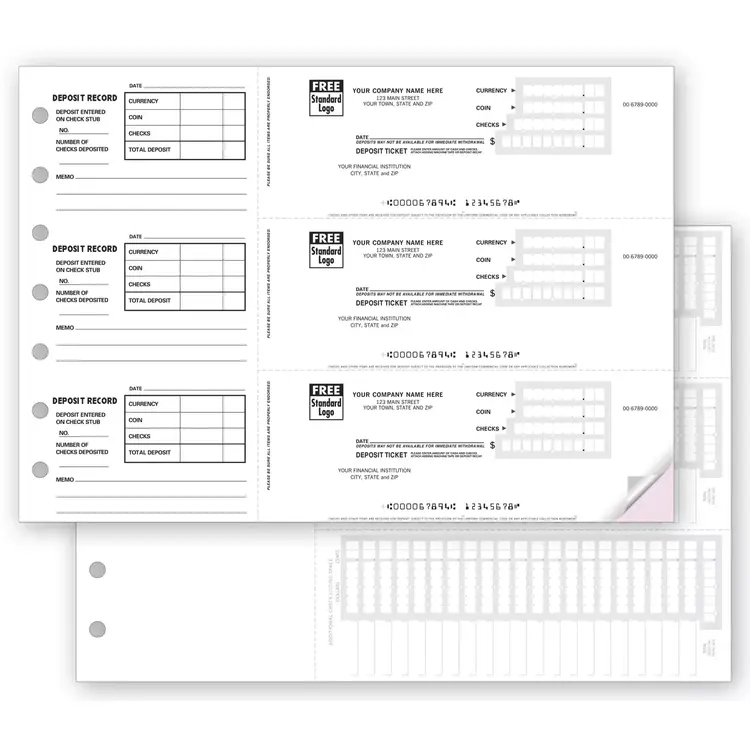 3-Per-Page Deposit Tickets