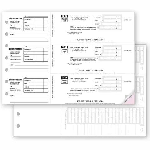 3-Per-Page Deposit Tickets