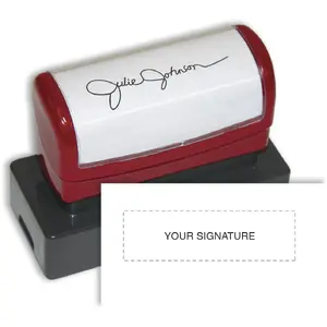 Custom Signature Stamps - Pre-Inked