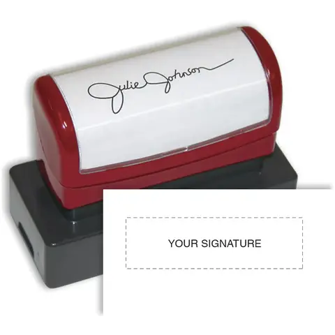 Custom Signature Stamps - Pre-Inked