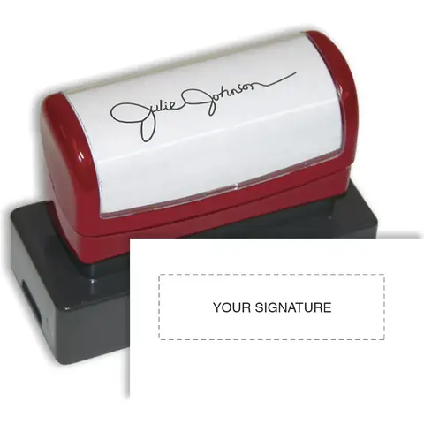 Custom Signature Stamps - Pre-Inked