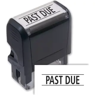 103001, Past Due Stamp - Self-Inking