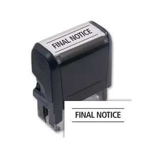 103005, Final Notice Stamp - Self-Inking