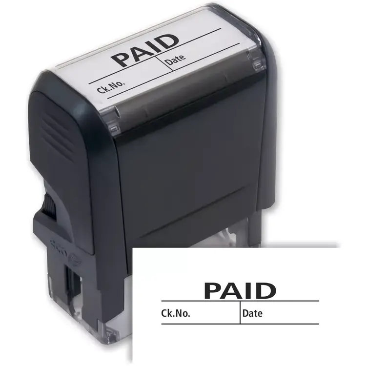 103006, Paid w/ boxes Stamp - Self-Inking