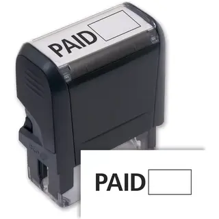 103007, Paid w/ Open Box Stamp - Self-Inking