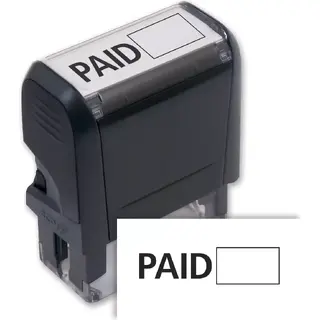 103007, Paid w/ Open Box Stamp - Self-Inking