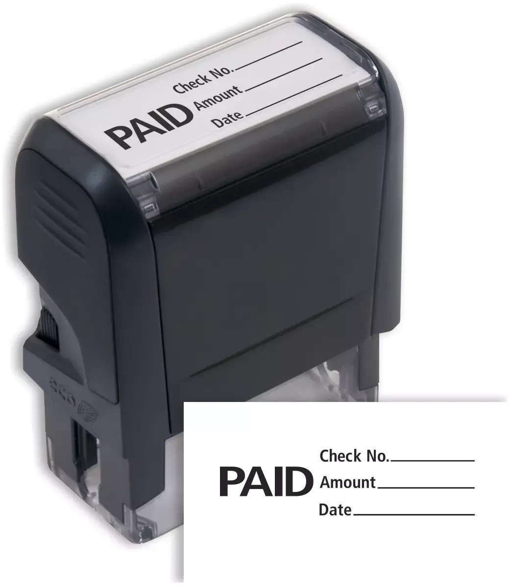 103010, Paid w/ lines Stamp - Self-Inking