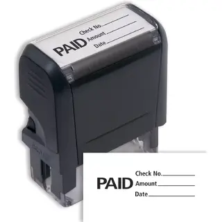 103010, Paid w/ lines Stamp - Self-Inking