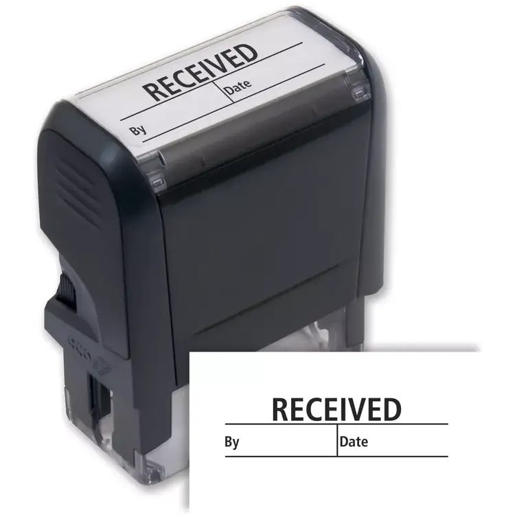 103034, Received w/ boxes Stamp - Self-Inking