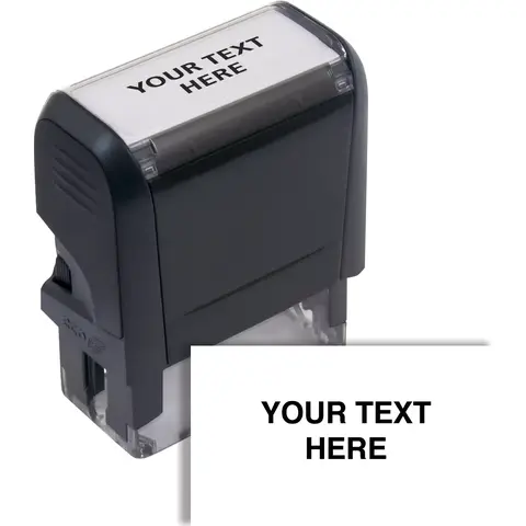 103046, Design Your Own Stock Stamp, Small - Self-Inking