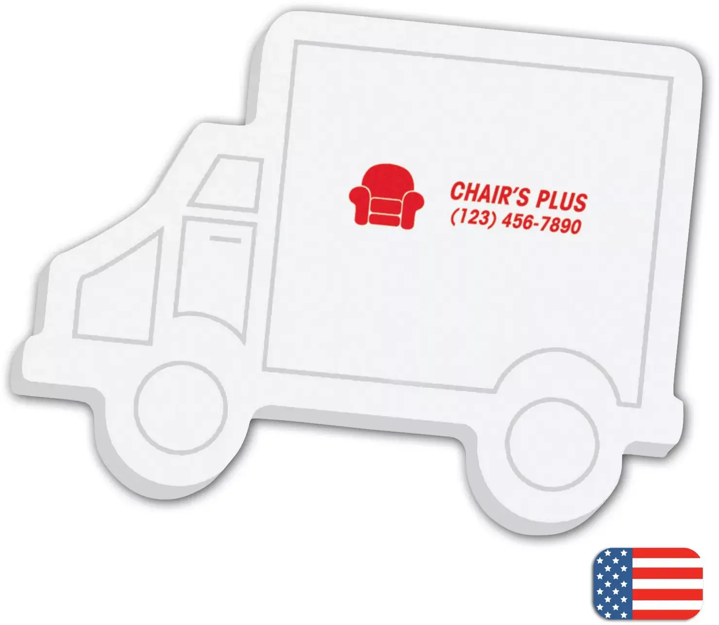 Truck Shaped Sticky Notepads 