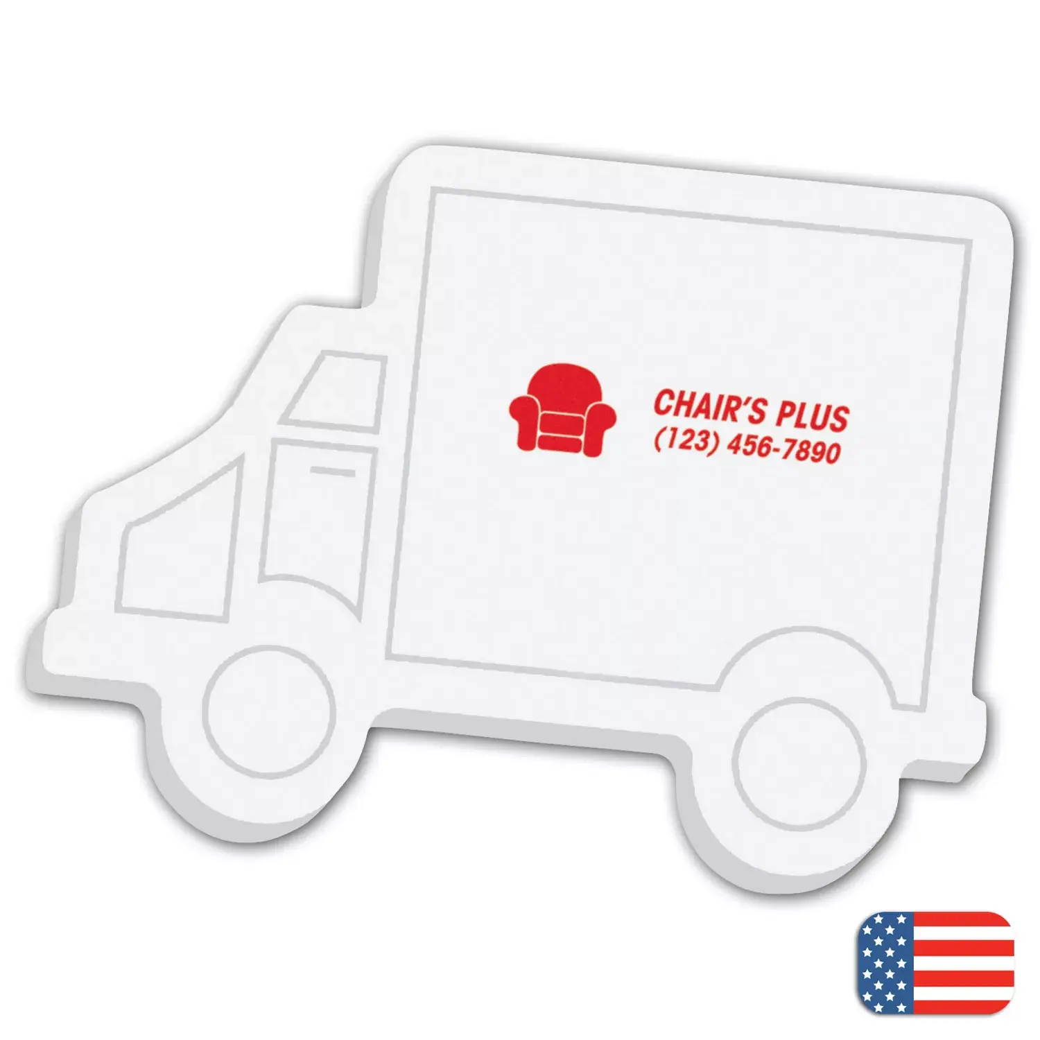 Truck Shaped Sticky Notepads 