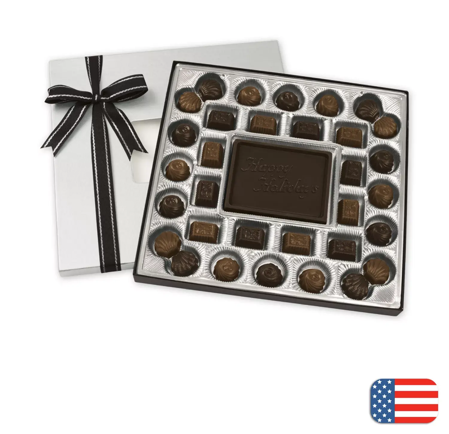 Medium Holiday Chocolate Gift Box: Truffles