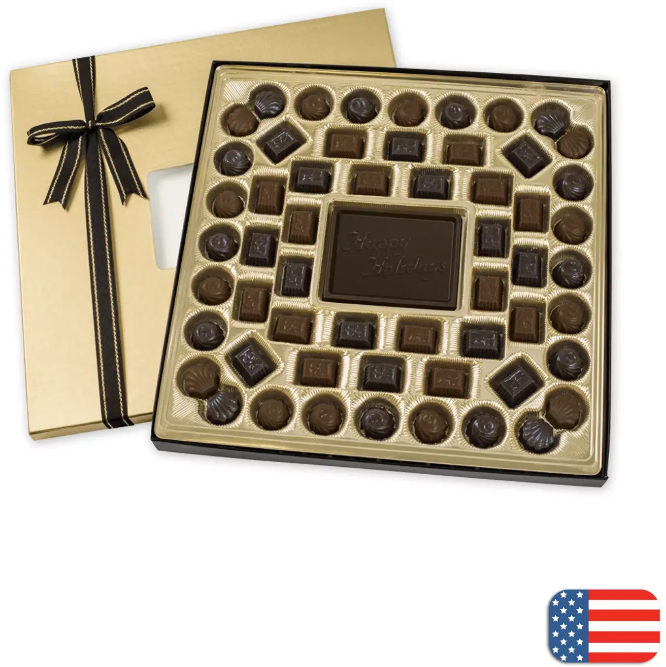 Large Holiday Chocolate Gift Box: Truffles