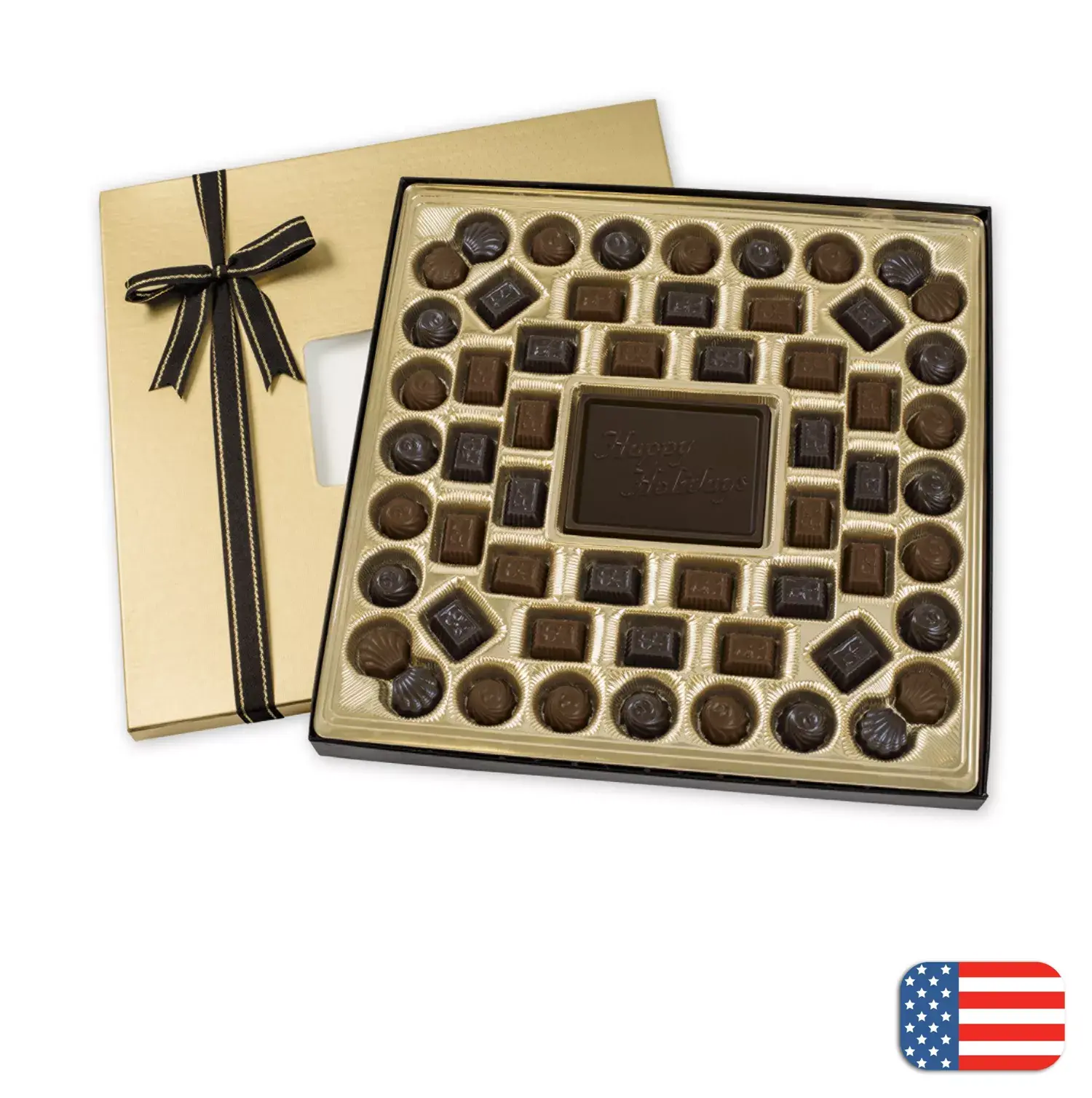 Large Holiday Chocolate Gift Box: Truffles
