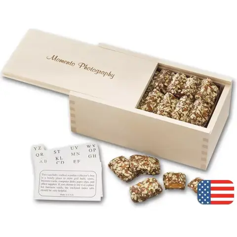 Business Gifts - Butter Toffee Wooden Collector's Box 