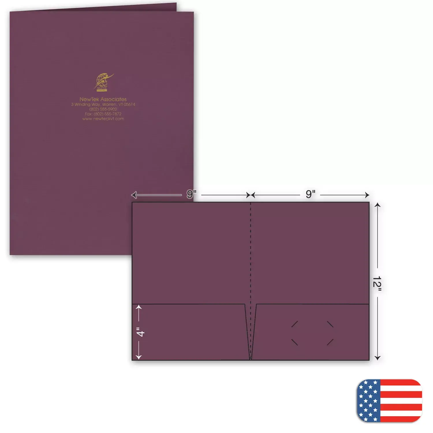 Tag Stock Presentation Folders