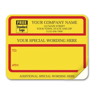 1200C, Jumbo Padded Mailing Label with Special Wording