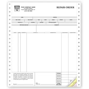 Continuous Custom Repair Orders