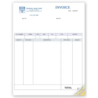 Laser QuickBooks® Product Invoices, 3-Part