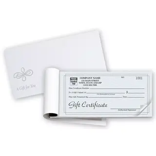 Gift Certificate Books- Contemporary