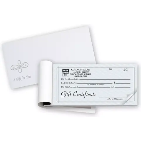 Gift Certificate Books- Contemporary