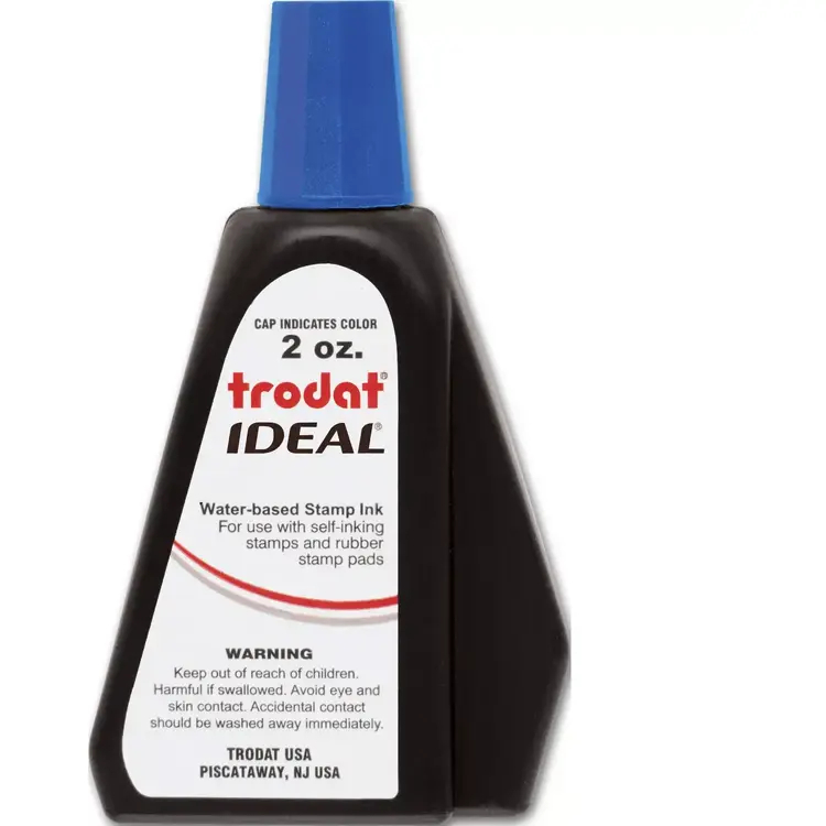 Ink Refill Bottle for Self-Inking Stamps - Blue