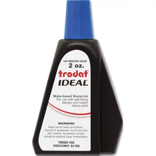 Ink Refill Bottle for Self-Inking Stamps - Blue