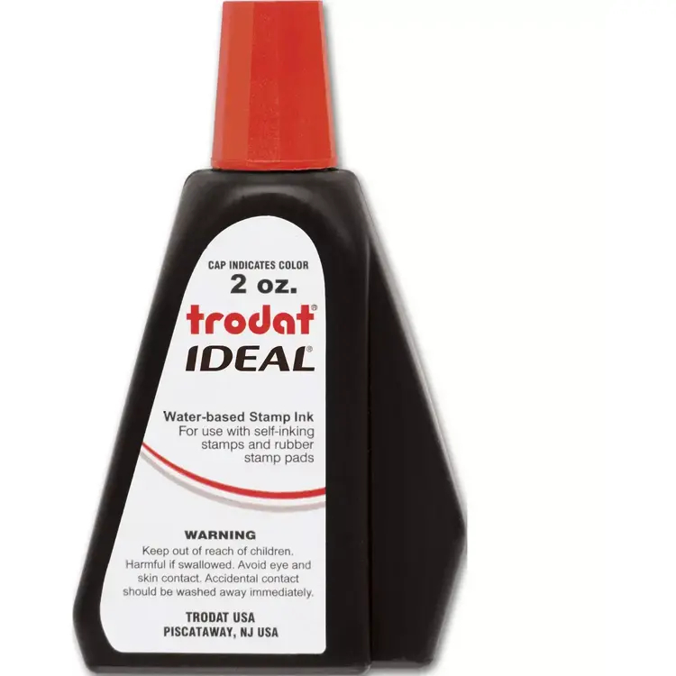 Ink Refill Bottle for Self-Inking Stamps - Red