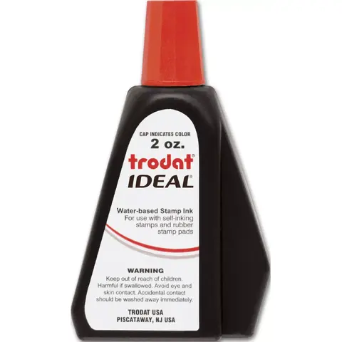 Ink Refill Bottle for Self-Inking Stamps - Red