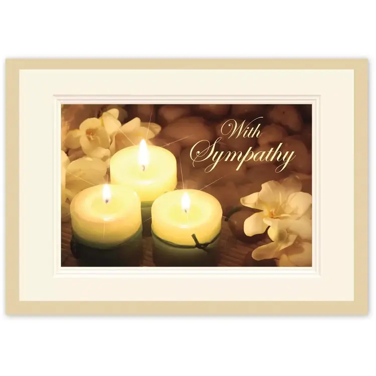 Candle Sympathy Card