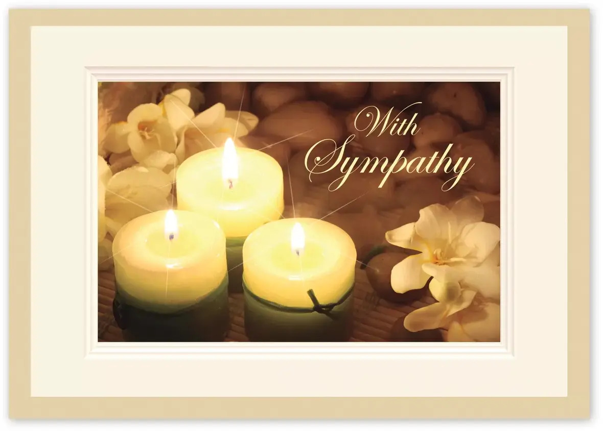 Candle Sympathy Card