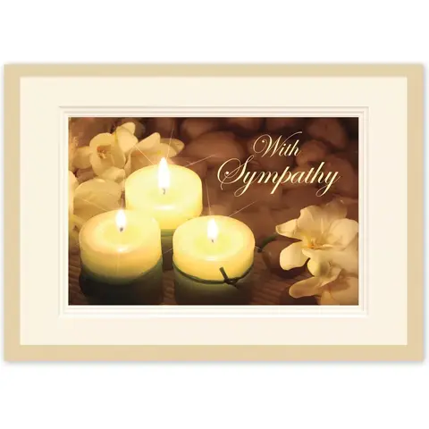 Candle Sympathy Card