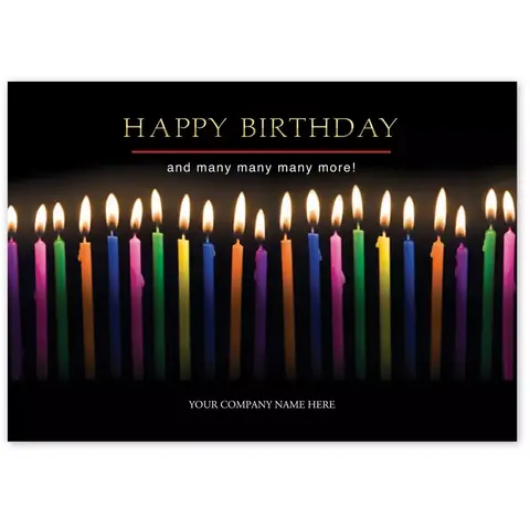 Joyful Candles Birthday Card