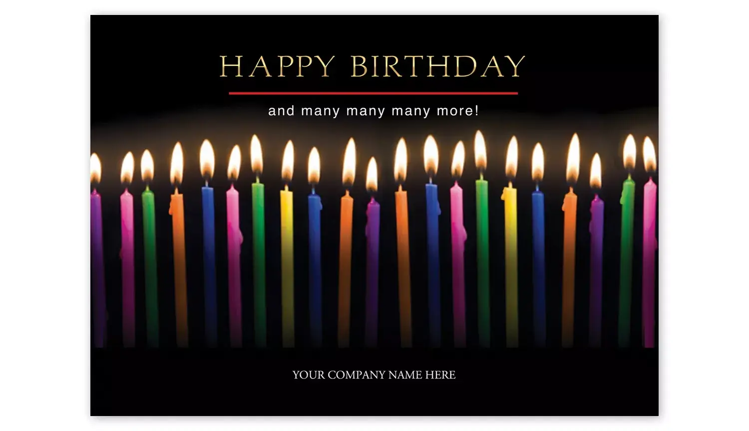 Joyful Candles Birthday Card